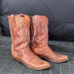 Lucchese Men's Brown Leather Boots